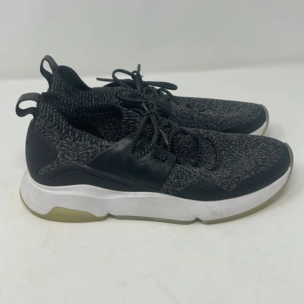 Cole Haan Zerogrand Black White Knit Sneakers Size 6 Excellent Condition